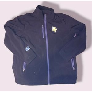 Men's Minnesota Vikings NFL Fleece Lined Zip Up Jacket - Sz. XL - Very Clean!